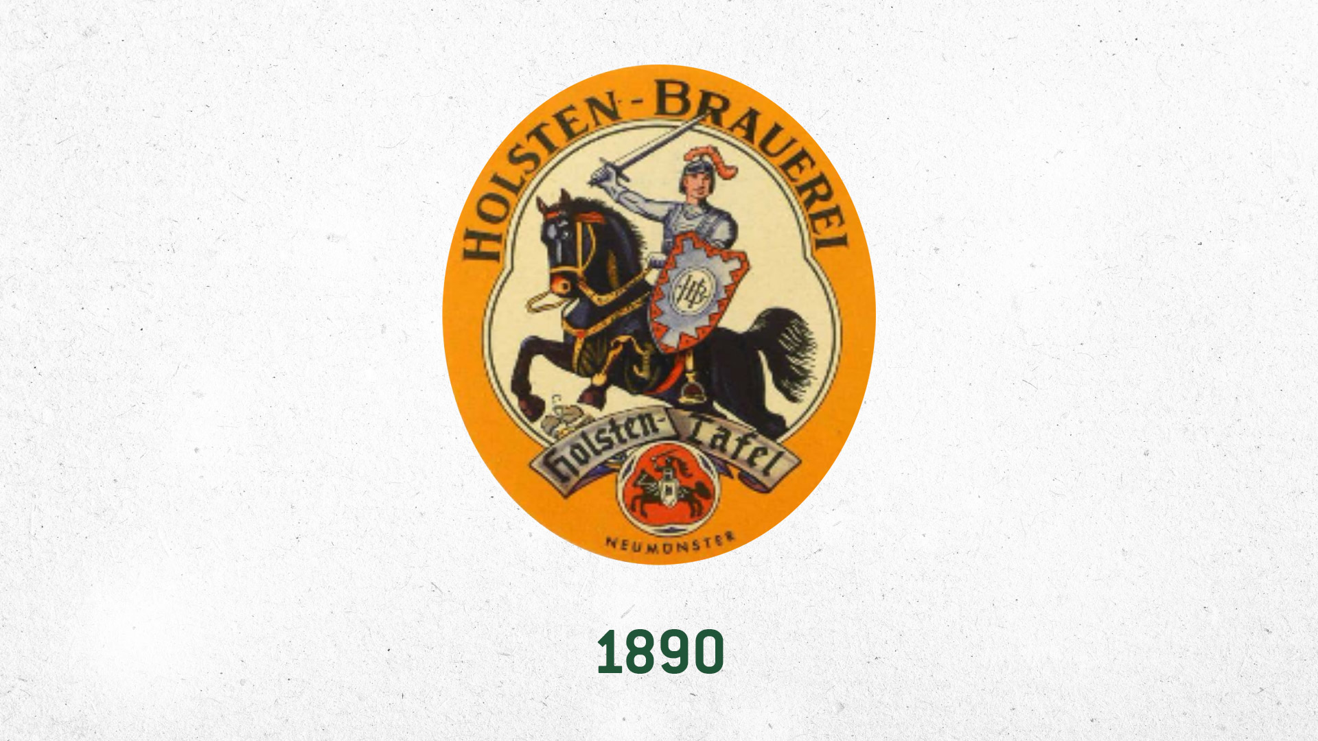 Holsten Bier historisches Etikett von 1890